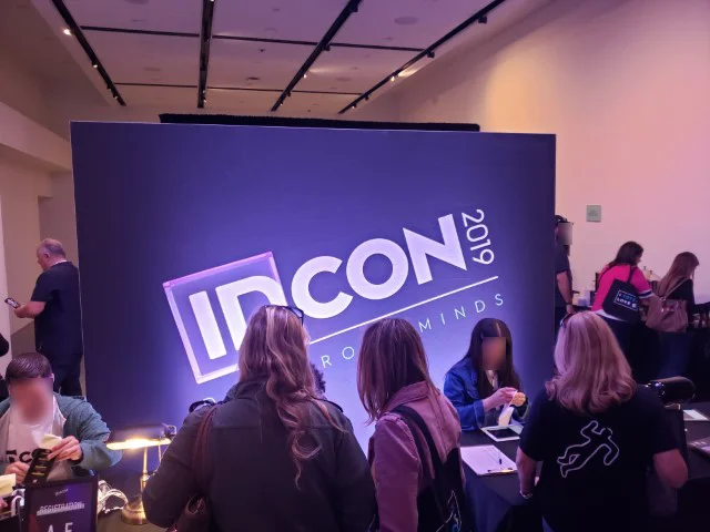 The registration area at IDCon2019