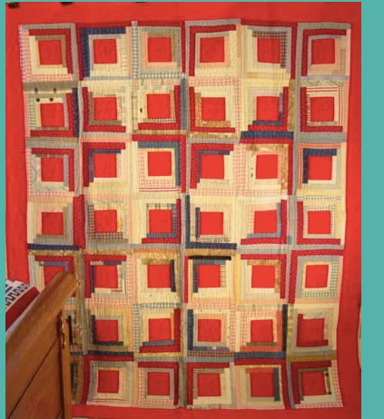 An example of a traditional Log Cabin Quilt
