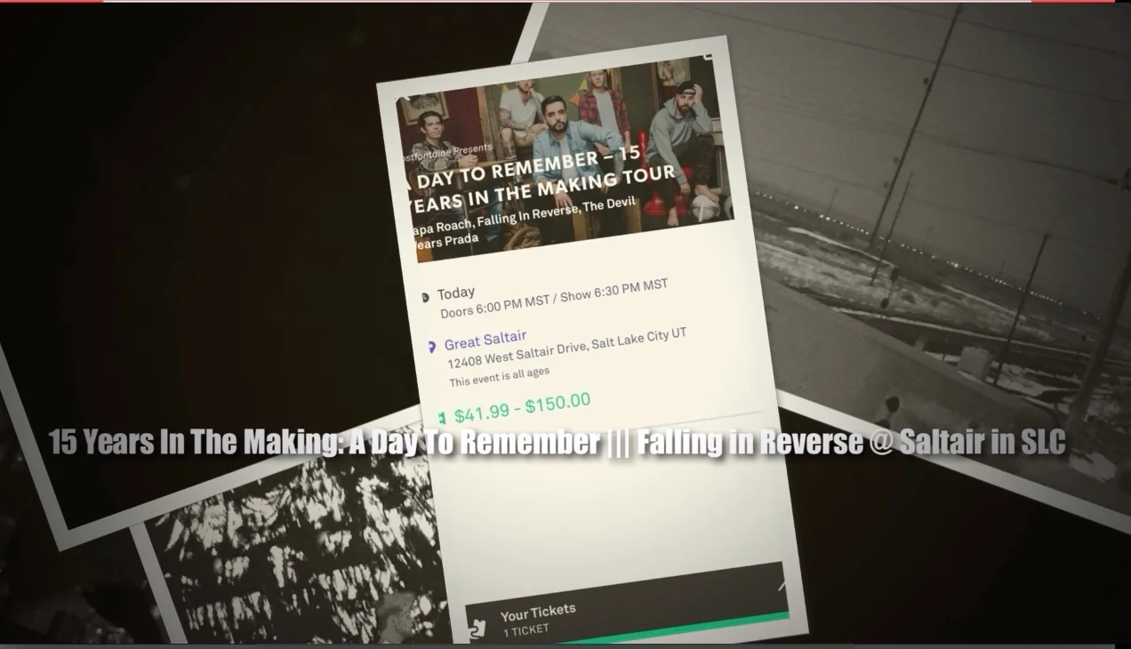 A Day To Remember &amp; Falling In Reverse | February 27th 2018 | Salt Lake City :::
