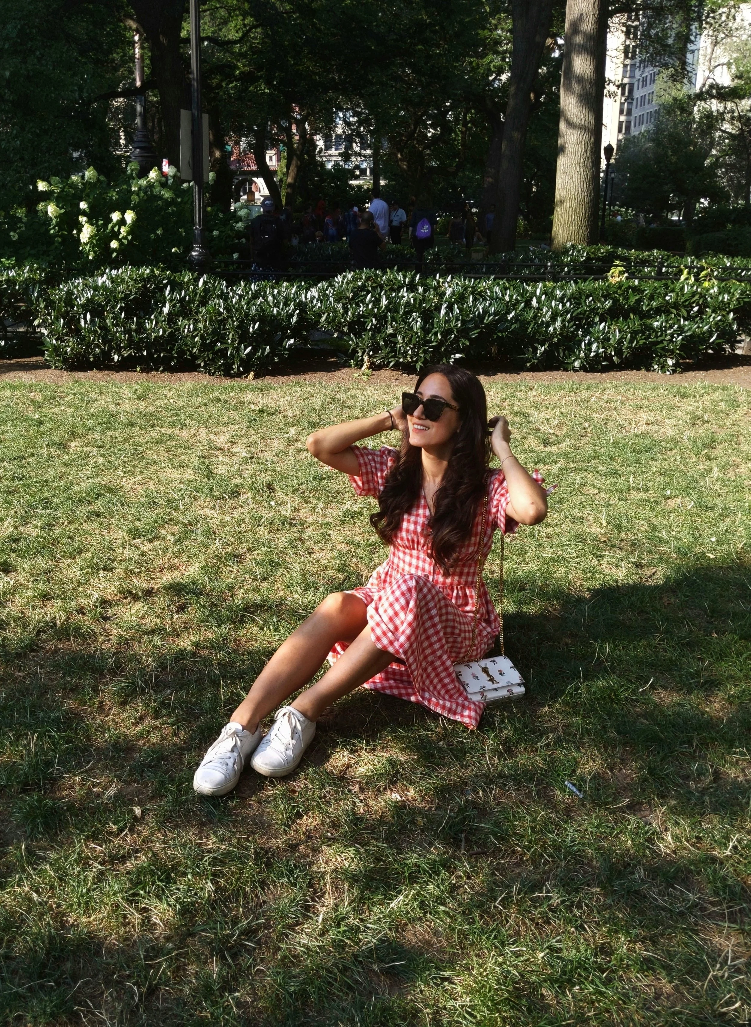 Wearing: Moon River dress | Kenneth Cole shoes