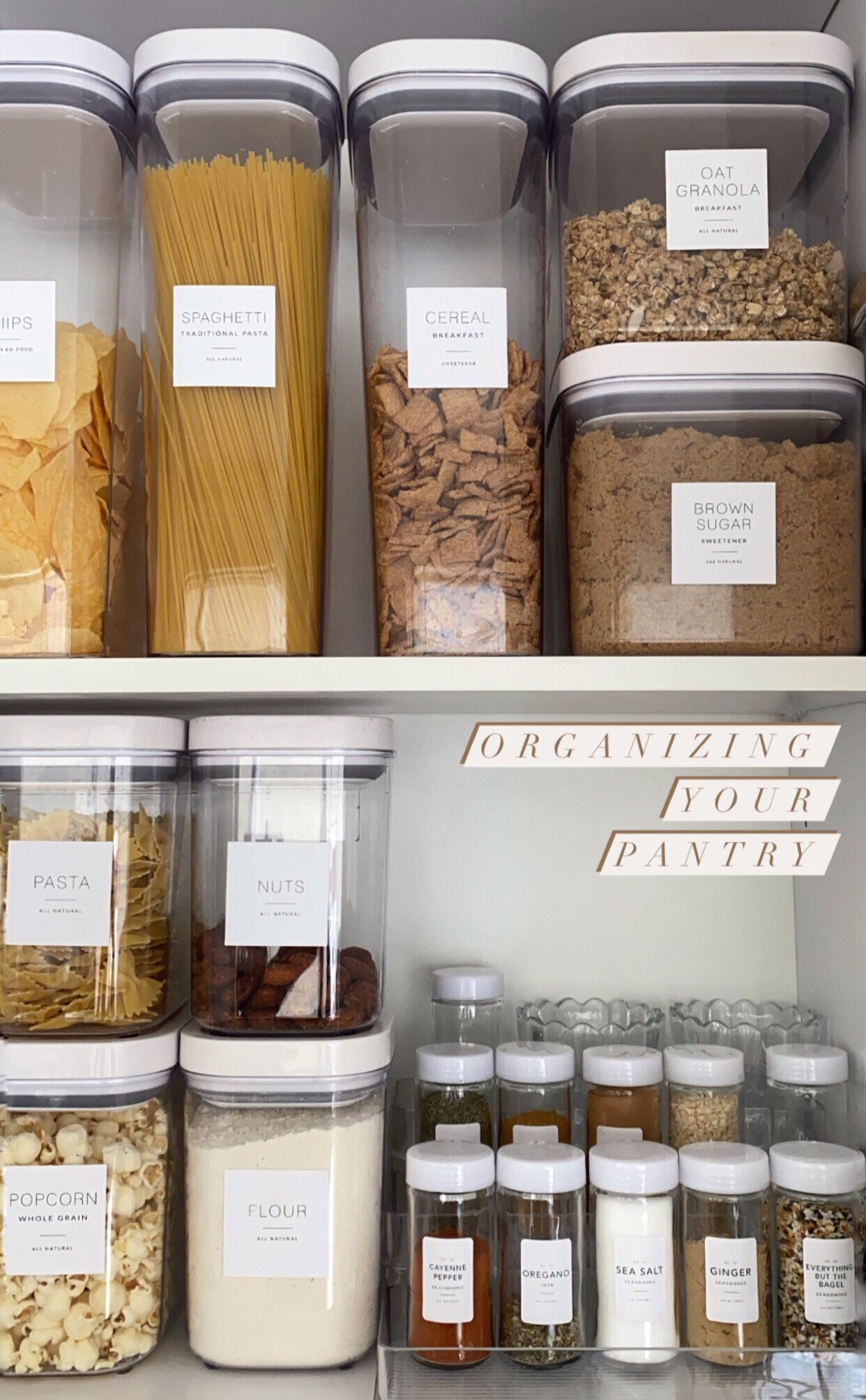 Decor Aesthetics: Pantry Container Labels — Nora Gharib