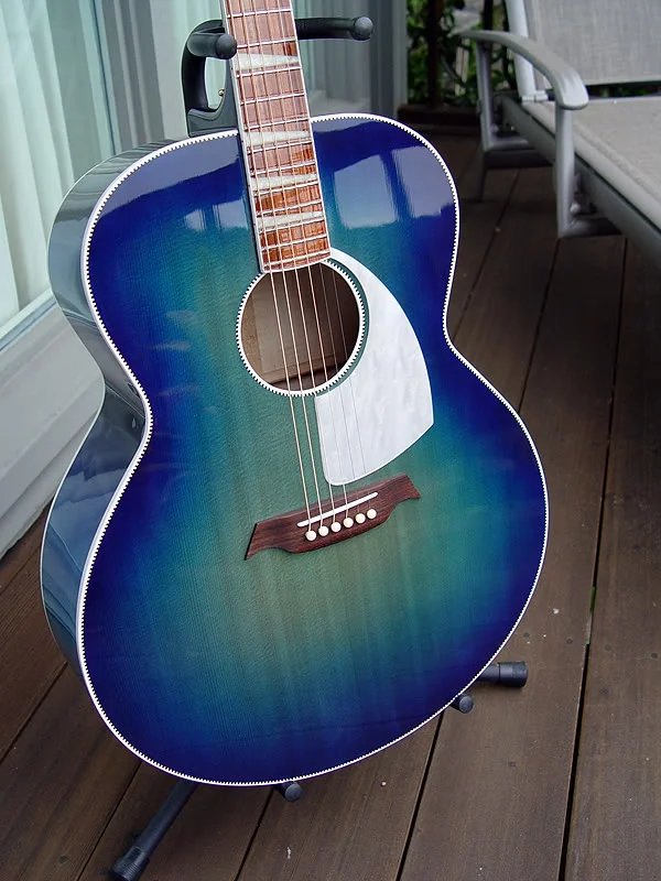 FRONT HAS SAME SHADING, PEARL WHITE ACRYLIC PICK GUARD