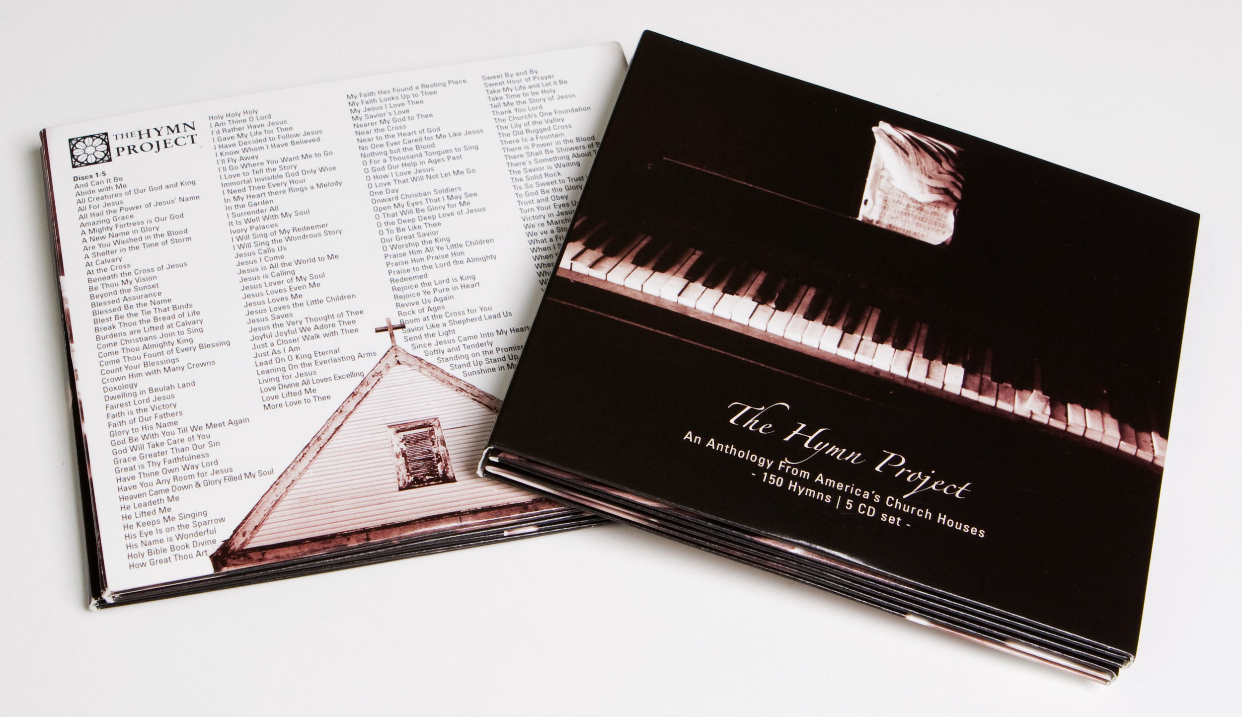 Hymn Project piano hymns CDs set 1 packaging front and back cover