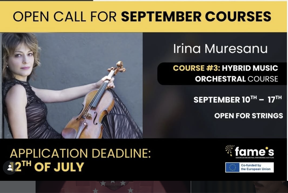 Soloist and conductor for the FAME's Institute Fall seminar