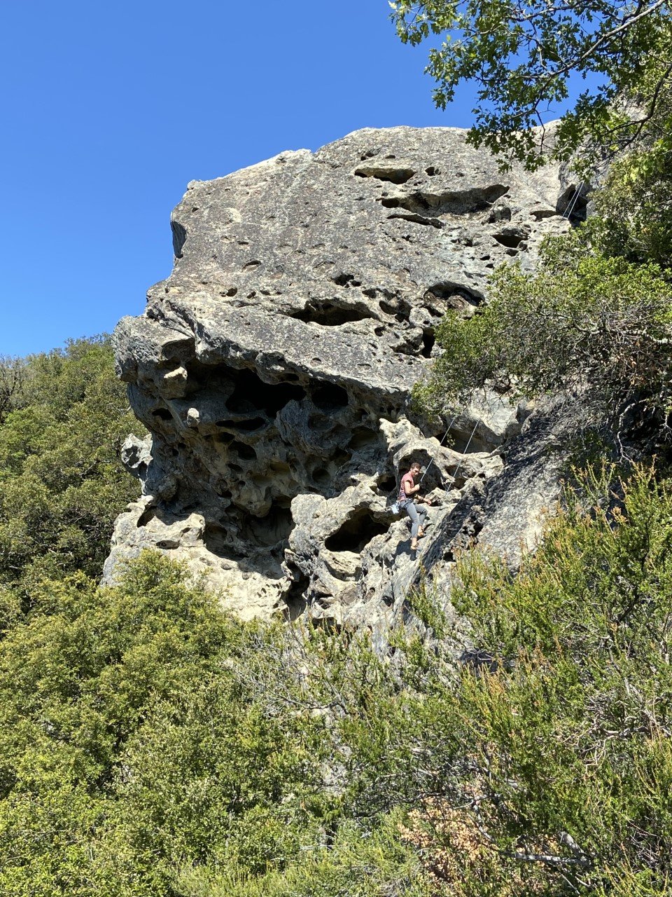 Outdoor bouldering