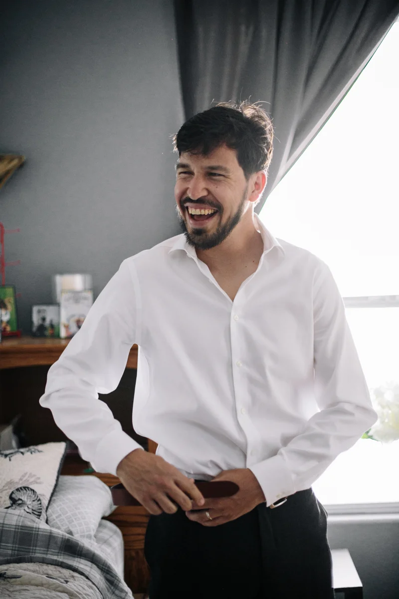 Groom Getting Ready authentic photography