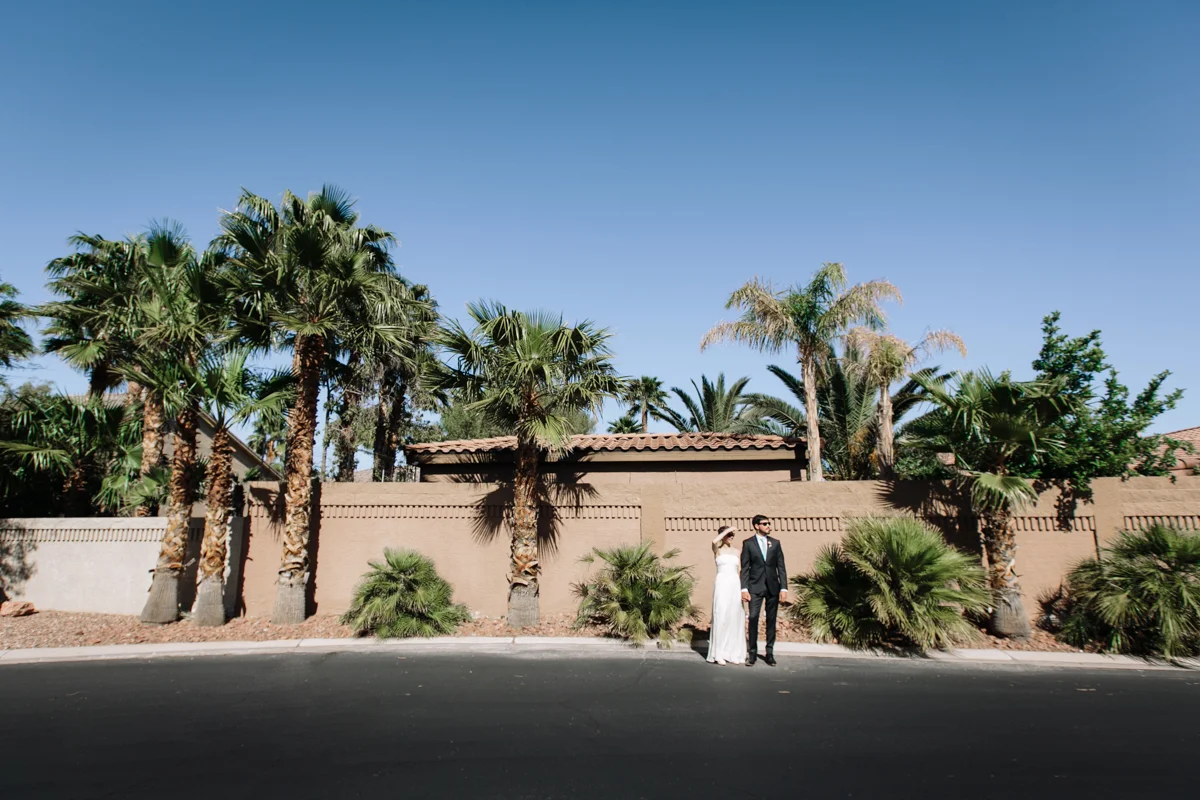 Las Vegas Photojournalistic Wedding Couple Portrait