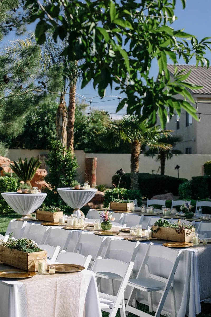 Destination Backyard Wedding