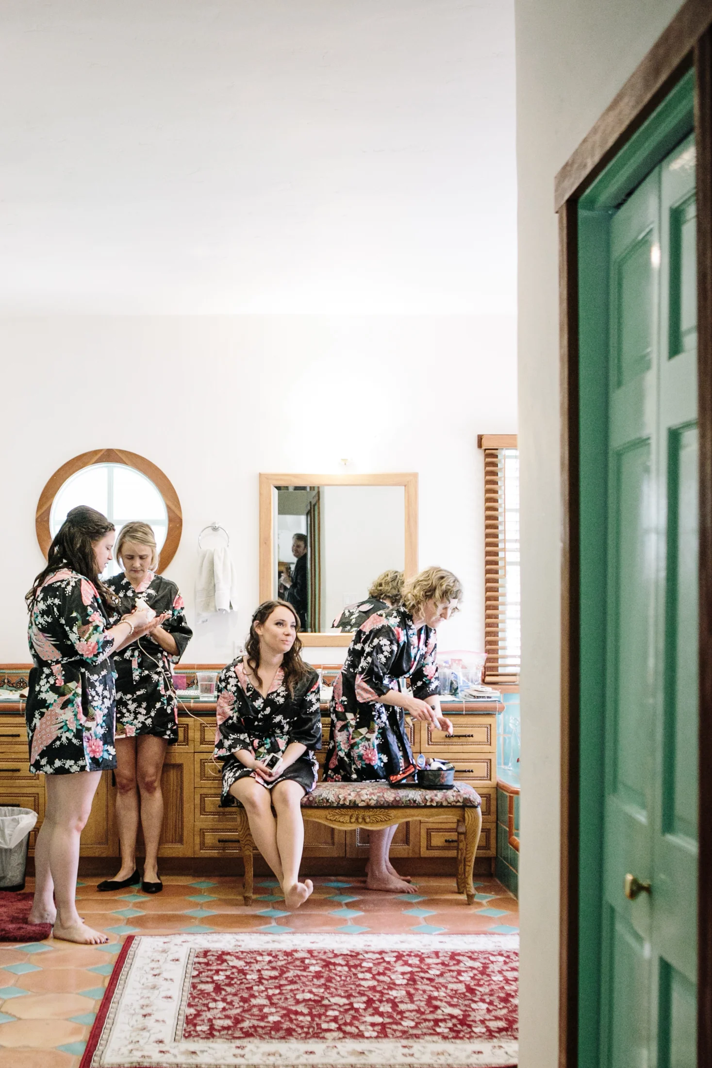 Bridesmaids in Robes