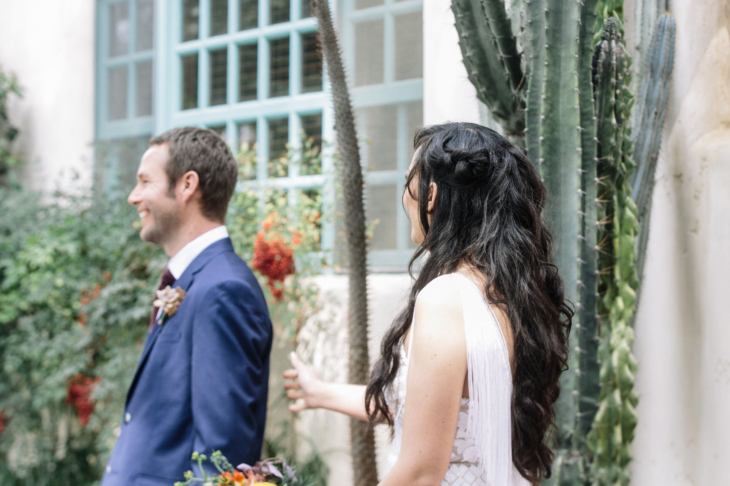 Bride and Groom first look 