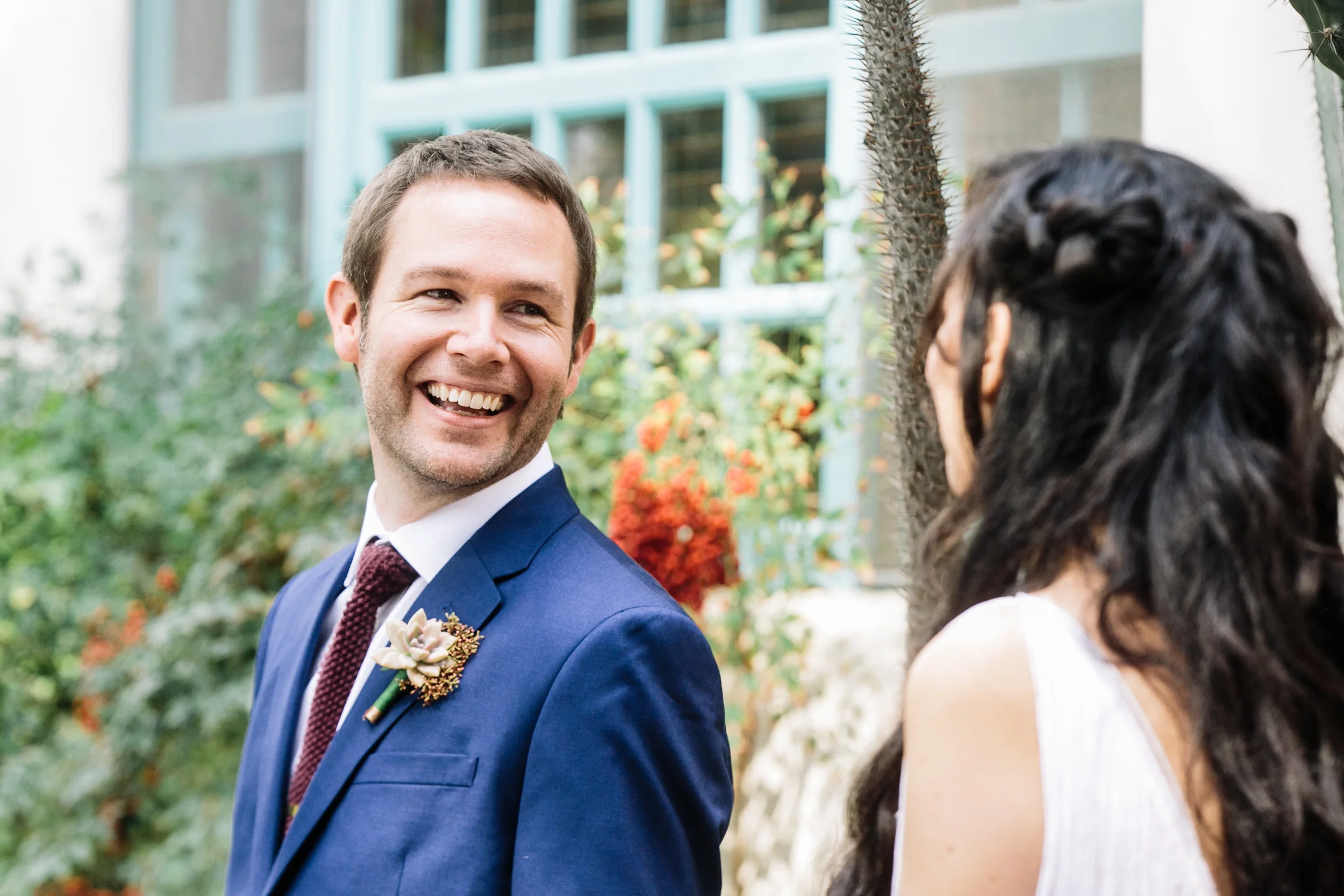 Bride and Groom first look