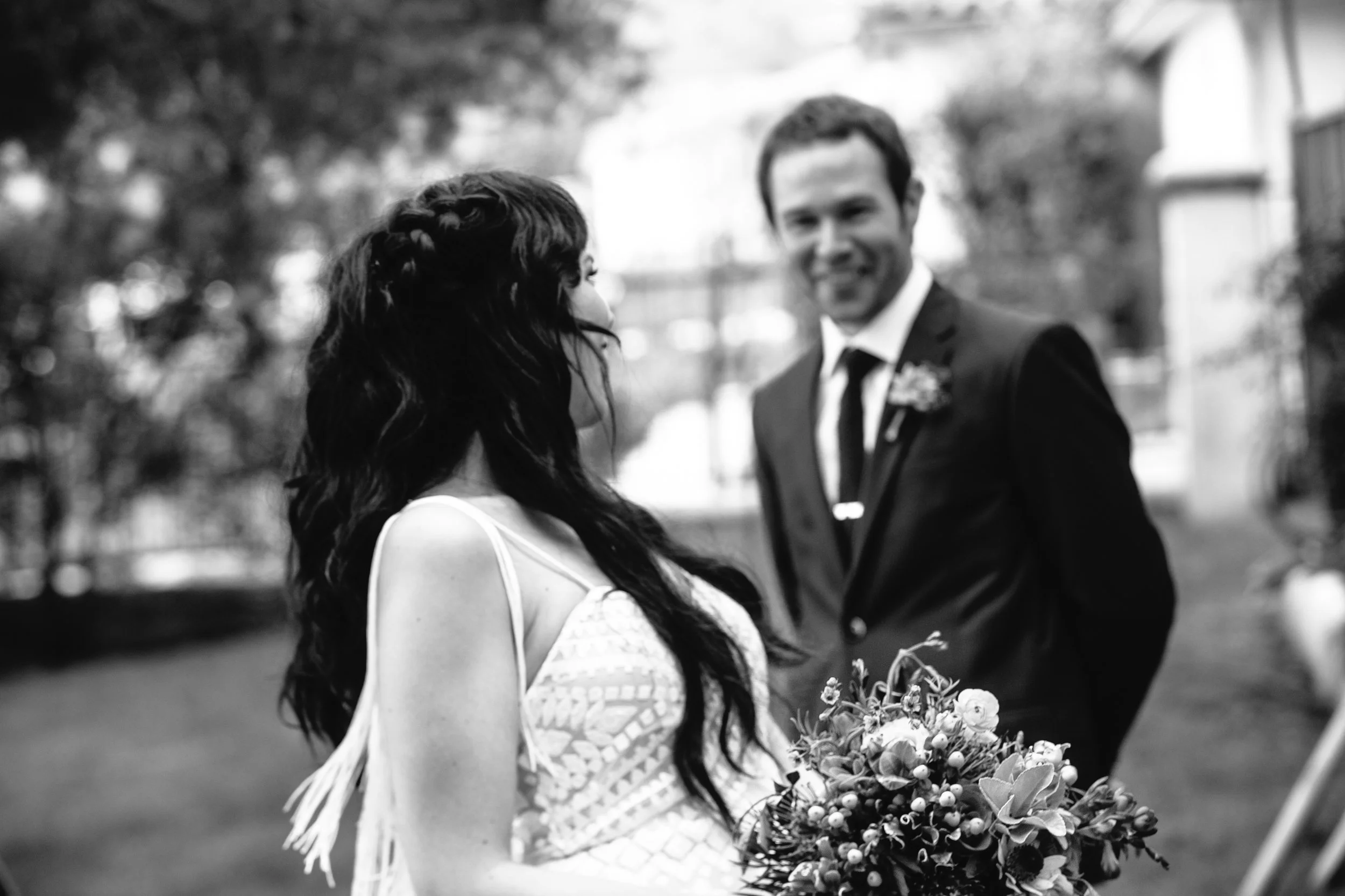 Bride and Groom first look