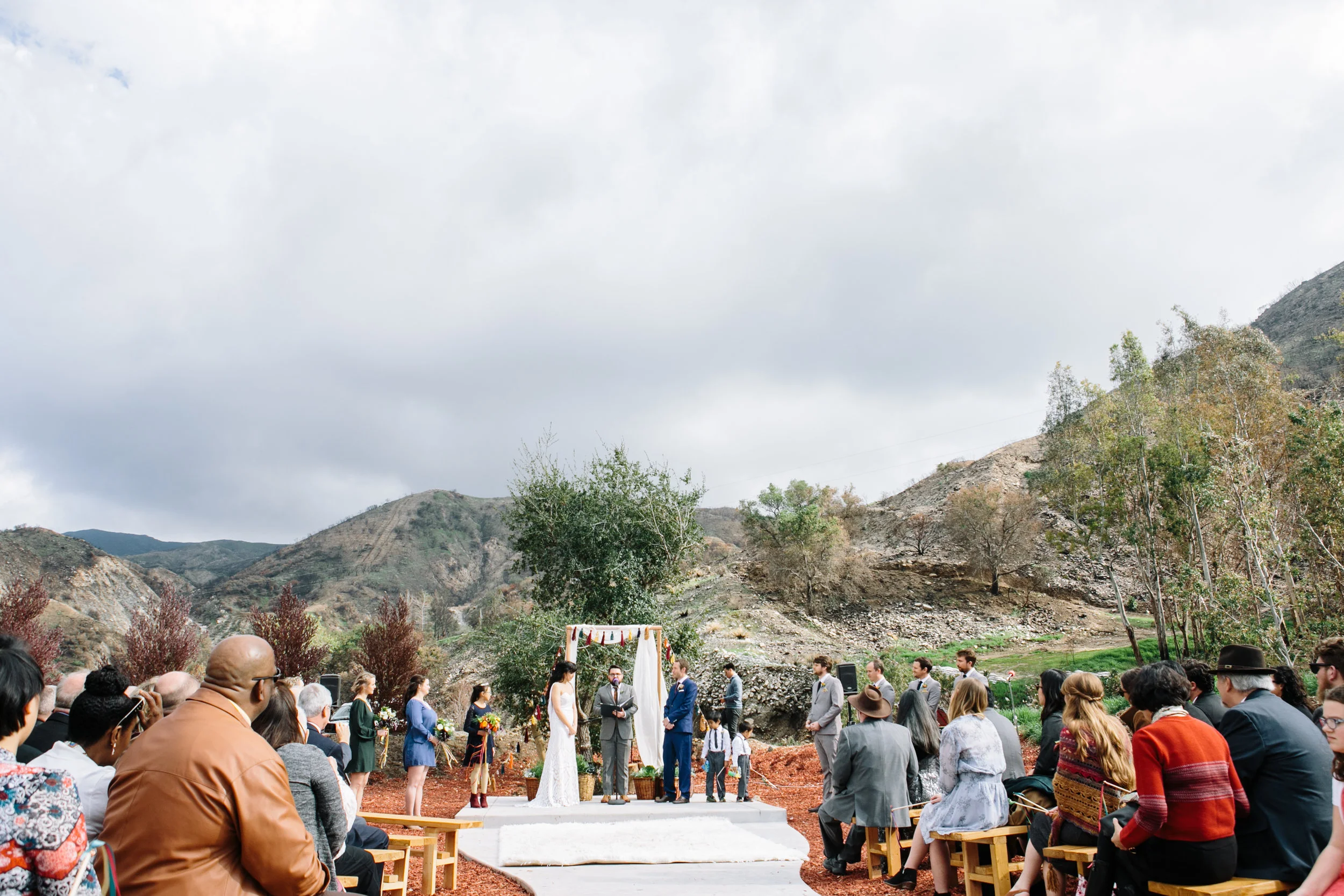 Wedding Ceremony at Reptacular ranch