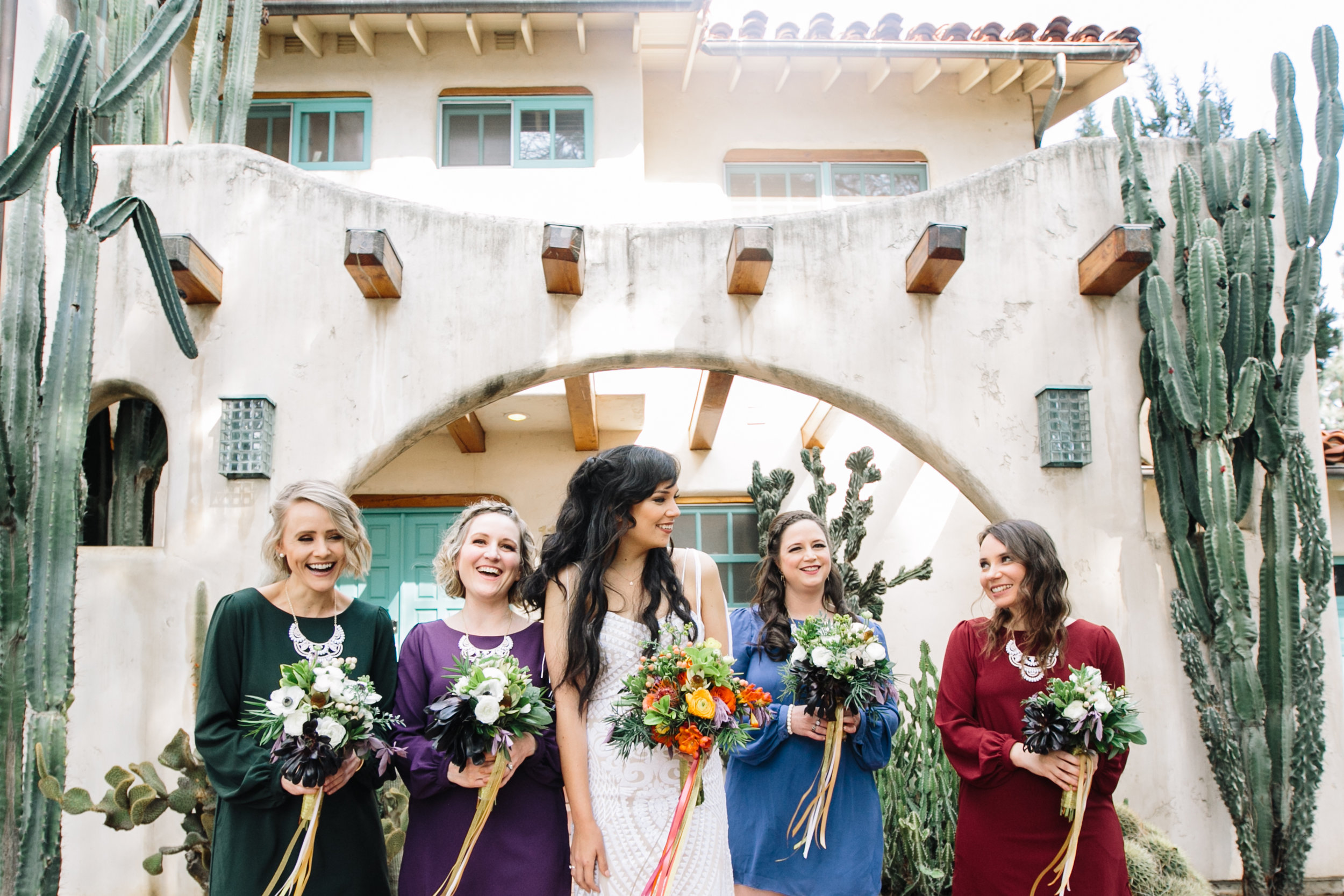 Bride with her Bridesmaids 