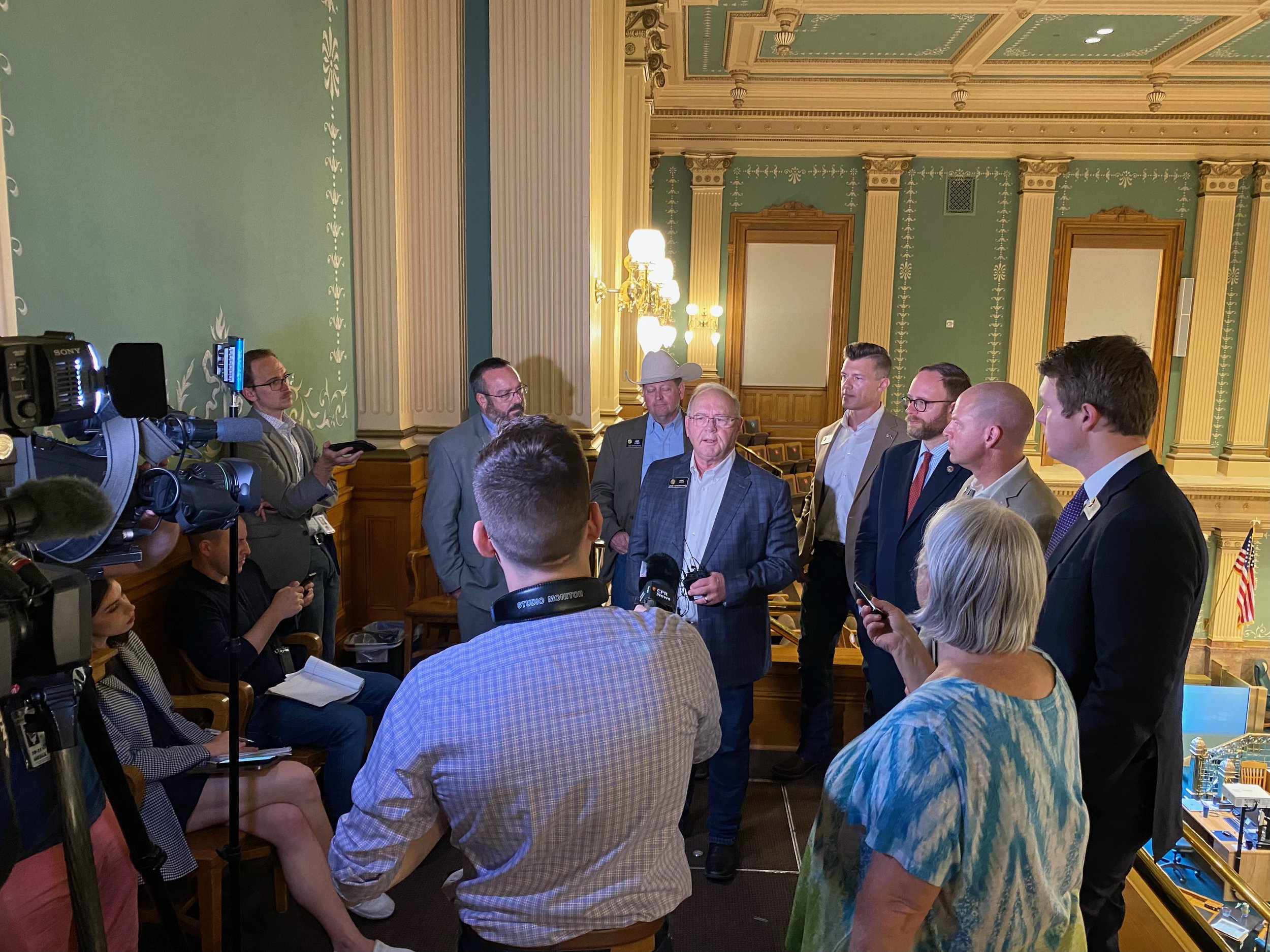 Marc Catlin speaks at Press Conference in the Colorado House of Representative's Chamber