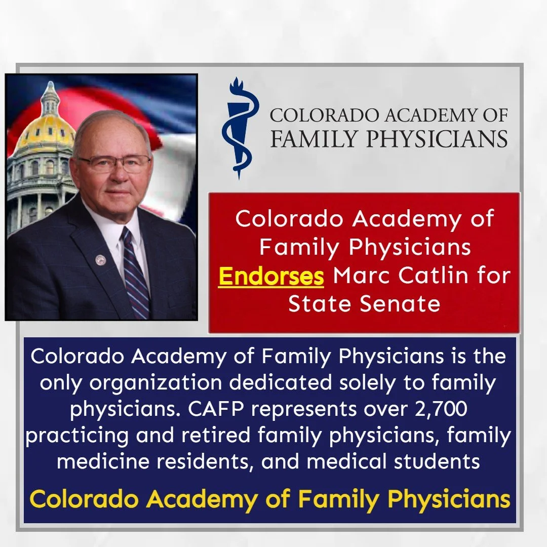 Colorado Academy of Family Physicians Endorses Marc Catlin for State Senate