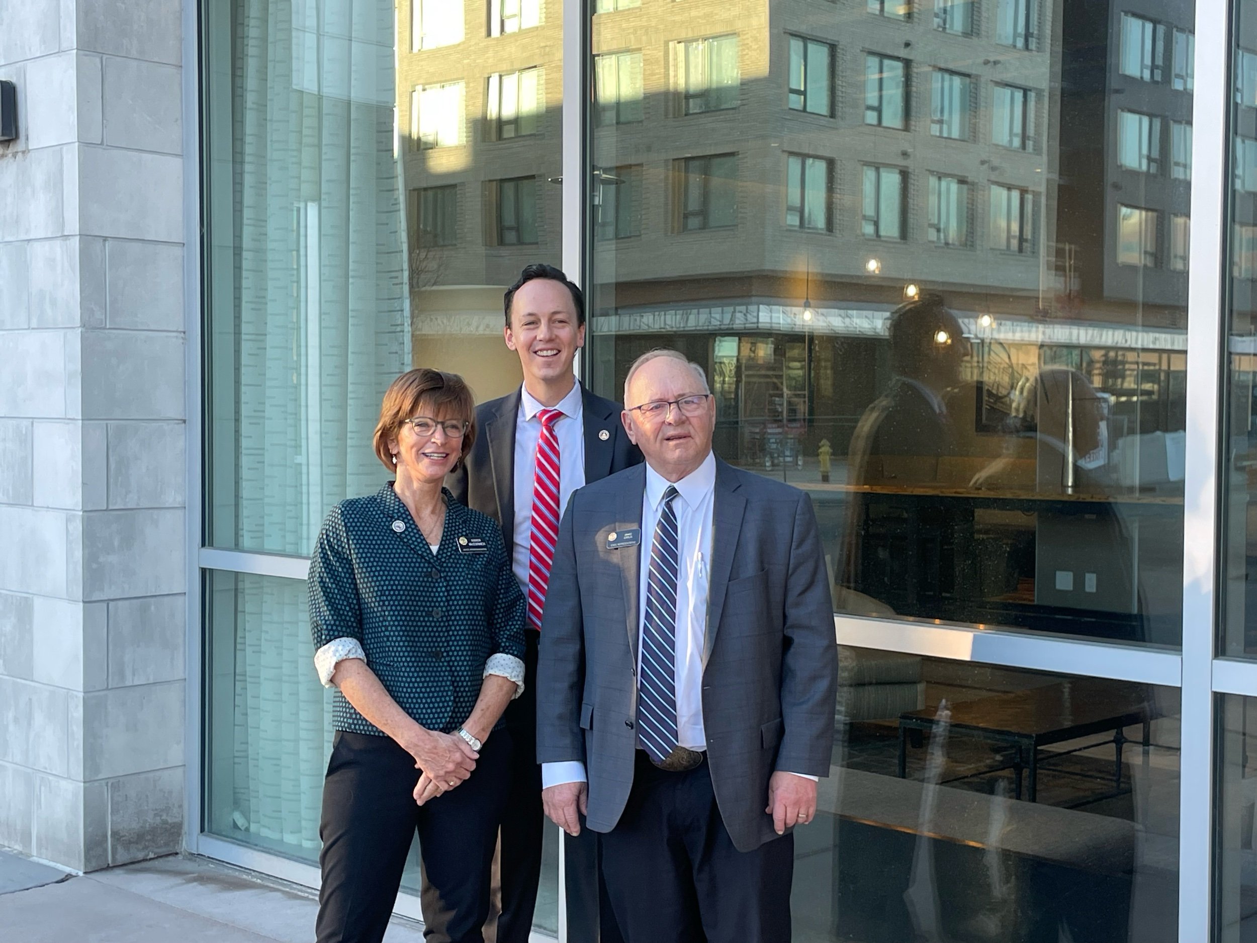 State Rep. Karen McCormick (left), State Senator Dylan Roberts (middle), and State Rep. Marc Catlin (right) at Colorado Water Congress Conference in Denver, Colorado