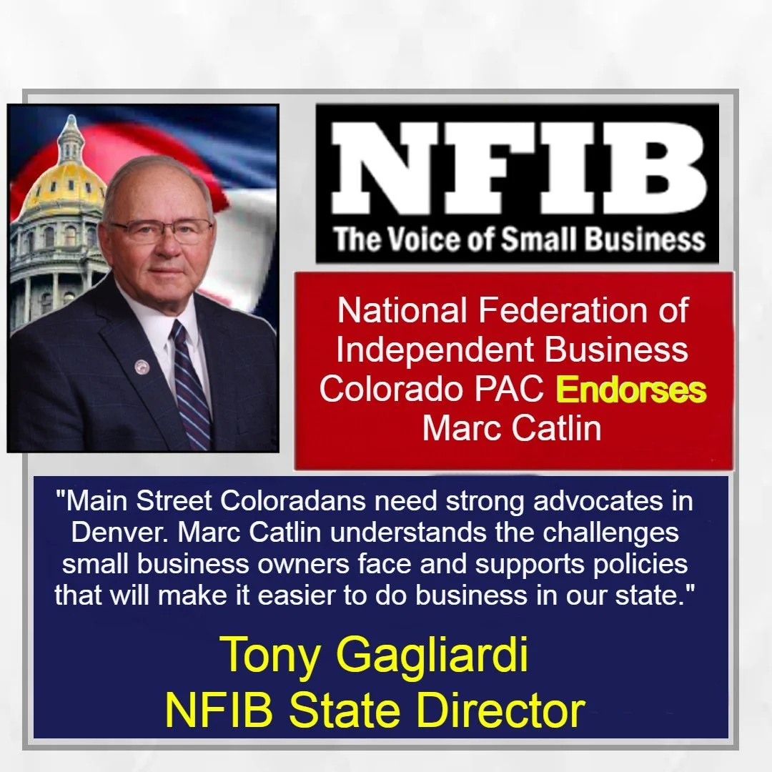 National Federation of Independent Business Colorado Endorses Marc Catlin for State Senate
