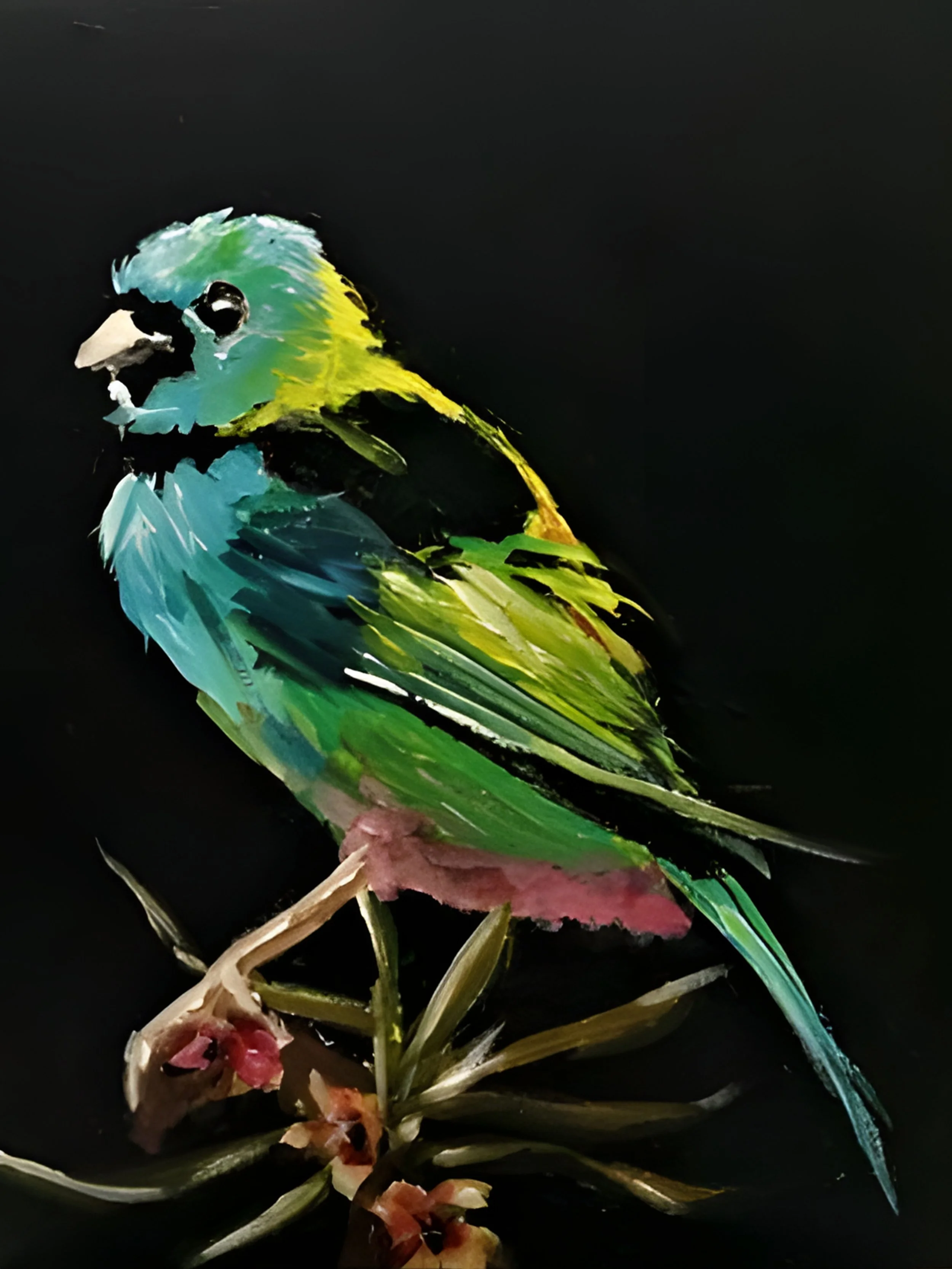 GREEN HEADED TANAGER from BRAZIL