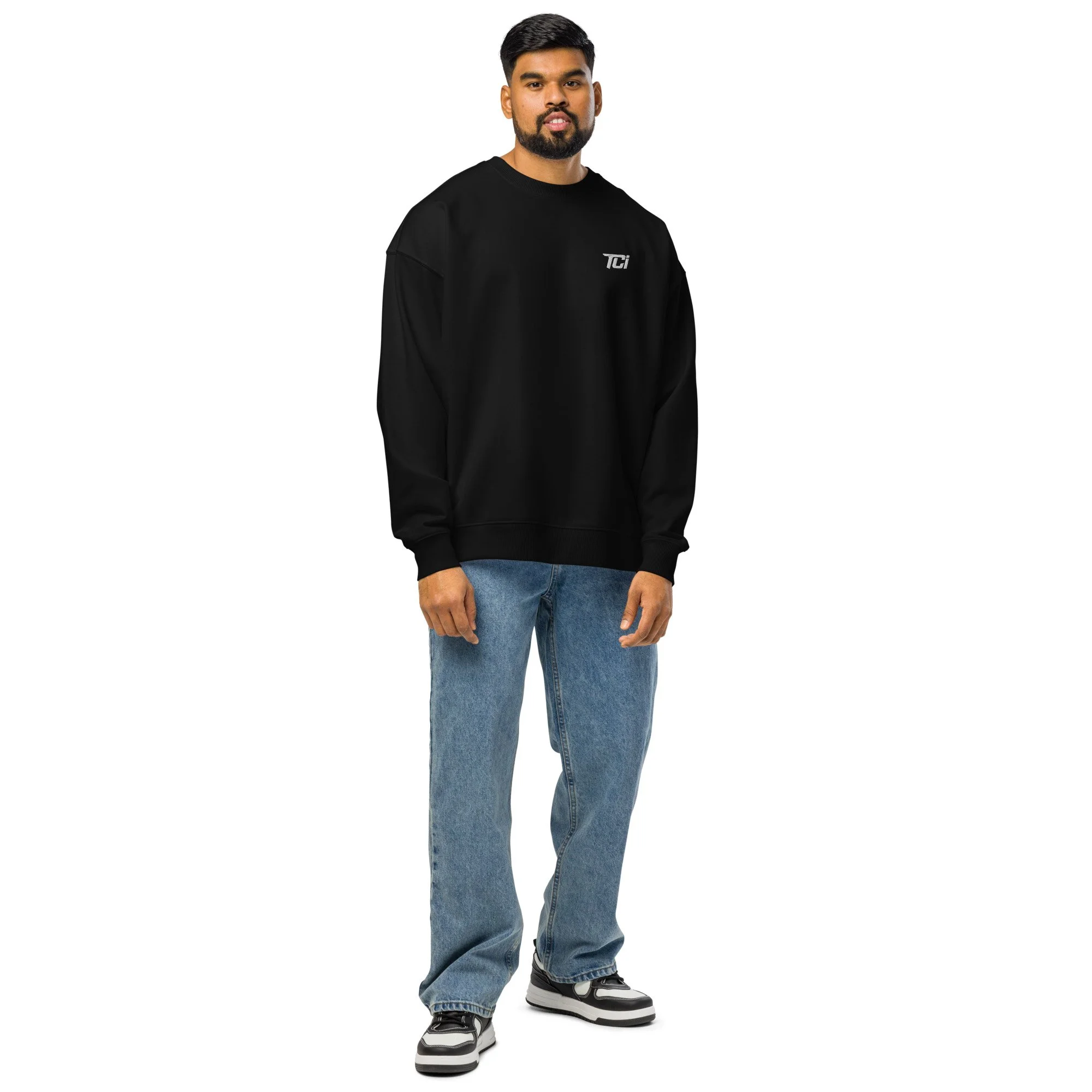 unisex-organic-oversized-raddler-2.0-sweatshirt-black-front-69c6b90106988.jpg