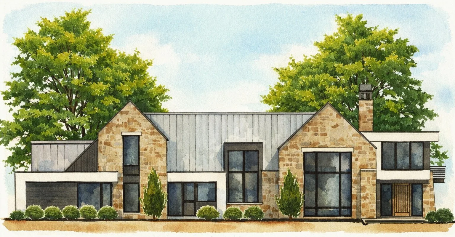 Transitional Country House