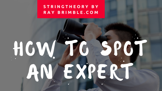How to spot an expert