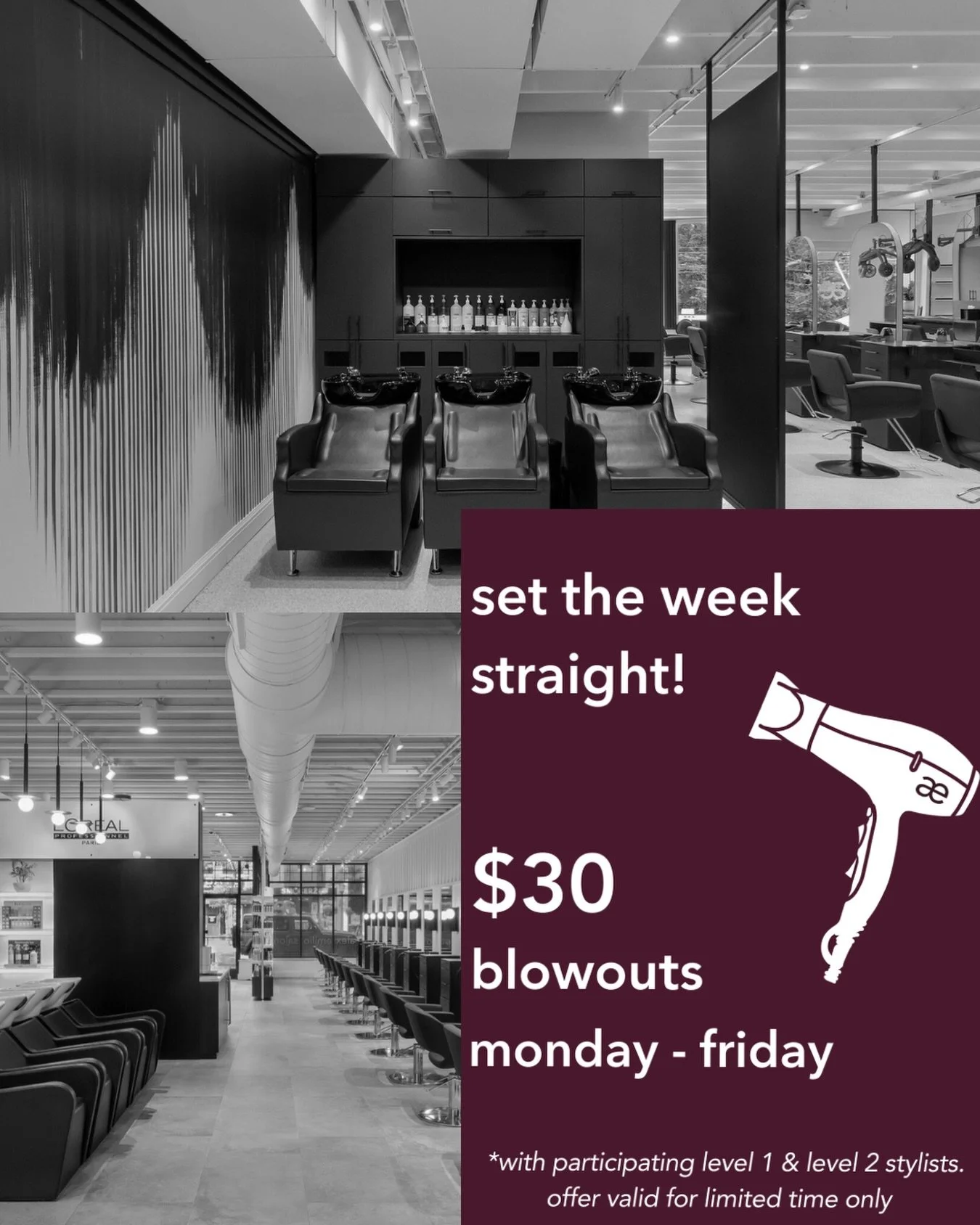 We&rsquo;re calling it Jan-YOU-ary 🤍For the new year commit to YOU with $30 blowouts Monday-Friday💁&zwj;♀️
Reserve your spot now or better yet lock in a standing weekly blowout 🤩 Effortless hair. Consistent confidence. Rewards points earned. 
#mic