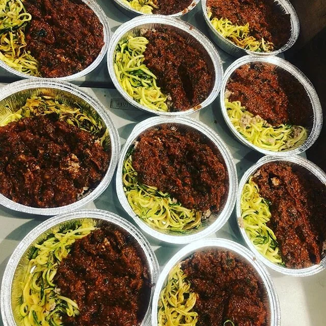 Our #mealprep game is still on point.  Excited to send out these turkey bolognese meals - (and we have a vegan option available for our vegan friends)&bull;
&bull;
Interested in joining in? Email or message for more info! 😀&bull;
&bull;
&bull;
&bull