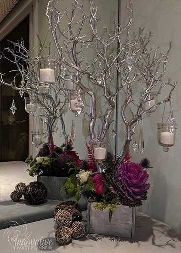 Manzanita_Centerpiece with reusable crystals and votive holders.jpg