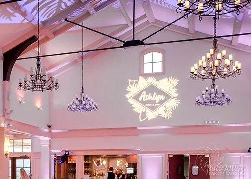 Ashlyn Hawaii Monsera Leaf Bat Mitzvah Musket Ridge_Gobo Projection and celiling patterns.jpg