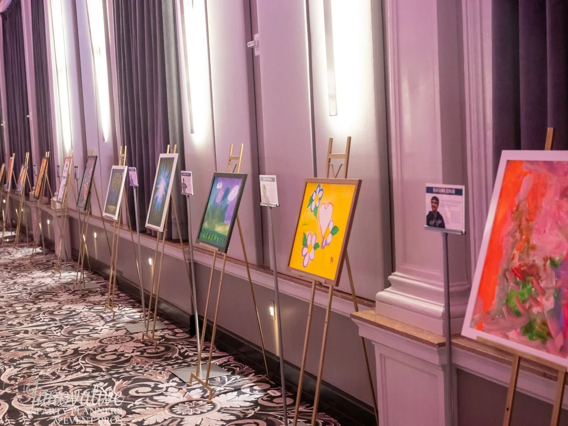 Check out how we transformed the M&amp;T Bank Exchange at the France-Merrick Performing Arts Center into an art gallery for Chimes Artfall25. All while supporting the meaningful work they do for our community.

📷 @guillphotoinc 
🥂 @chimesinc 
🎨 @j