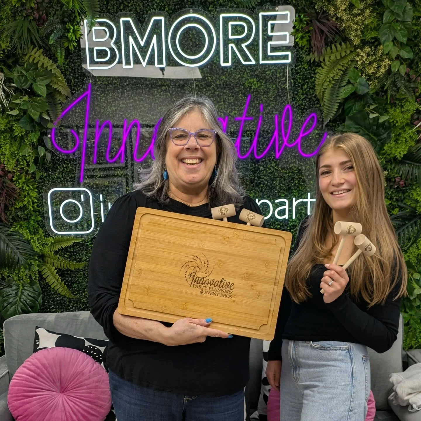 We love our cutting board gift from @malibudesignco ! 

We're just thrilled that we found a small, local business to help us create lasting gifts for our clients and their guests. 

Look for these crab mallets 🦀 to be featured at an upcoming event!