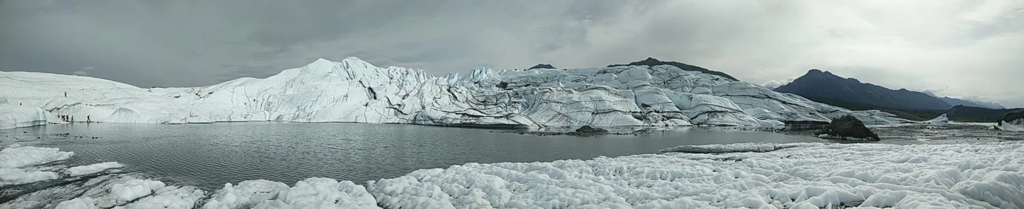  Miles and miles of thick sheets of ice — Matanuska Glacier, Alaska. 
