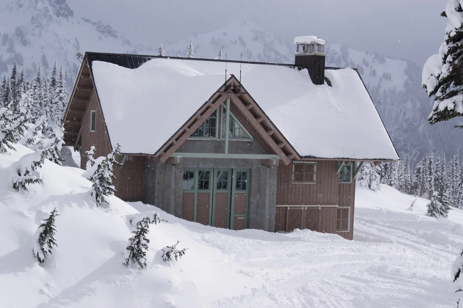  A sense of calm fills you when its just you and the mountain, with the snow silencing every sound there is. Mount Rainier National Park, Washington. 