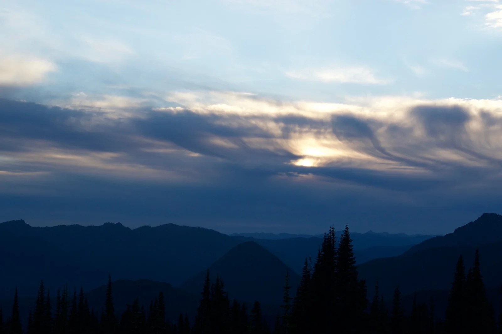  Mountains as far as the eye can see. Mt. Rainier National Park, Washington. 