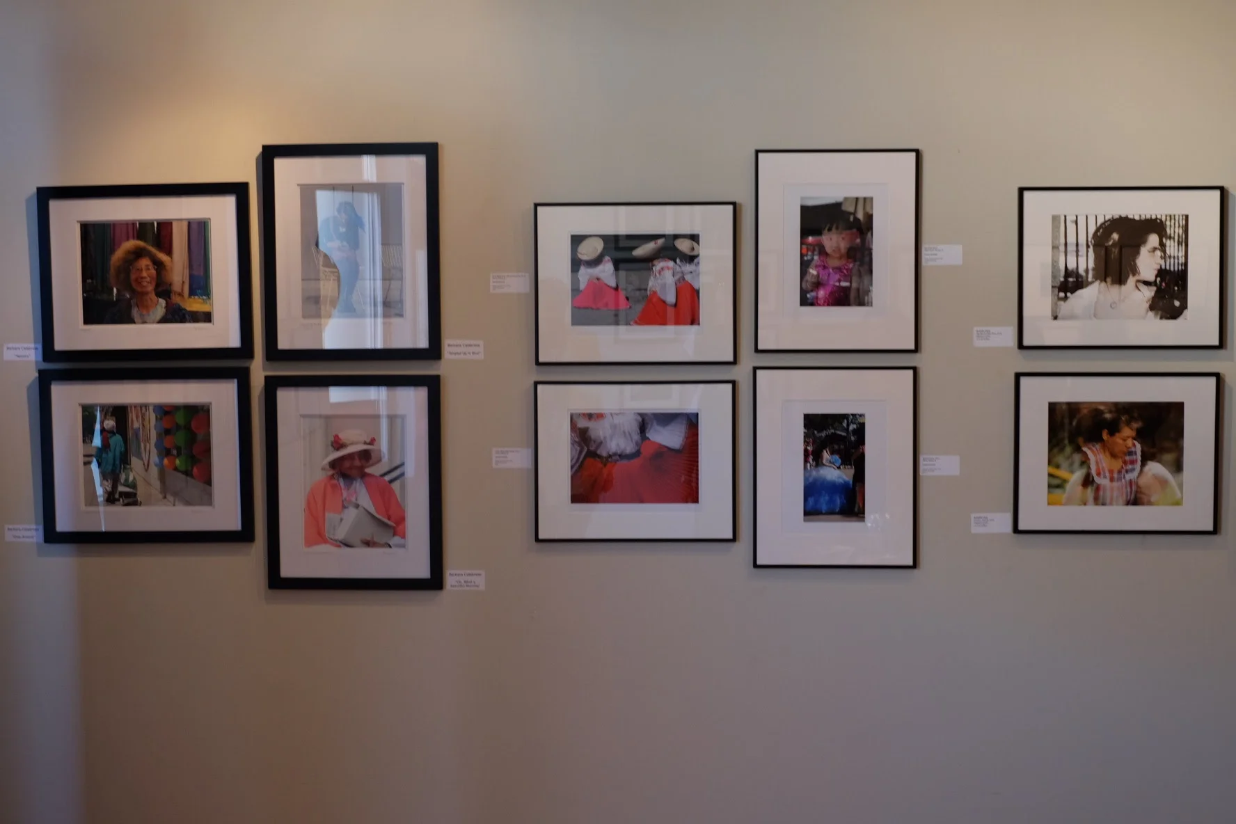 Members' works at the exhibit