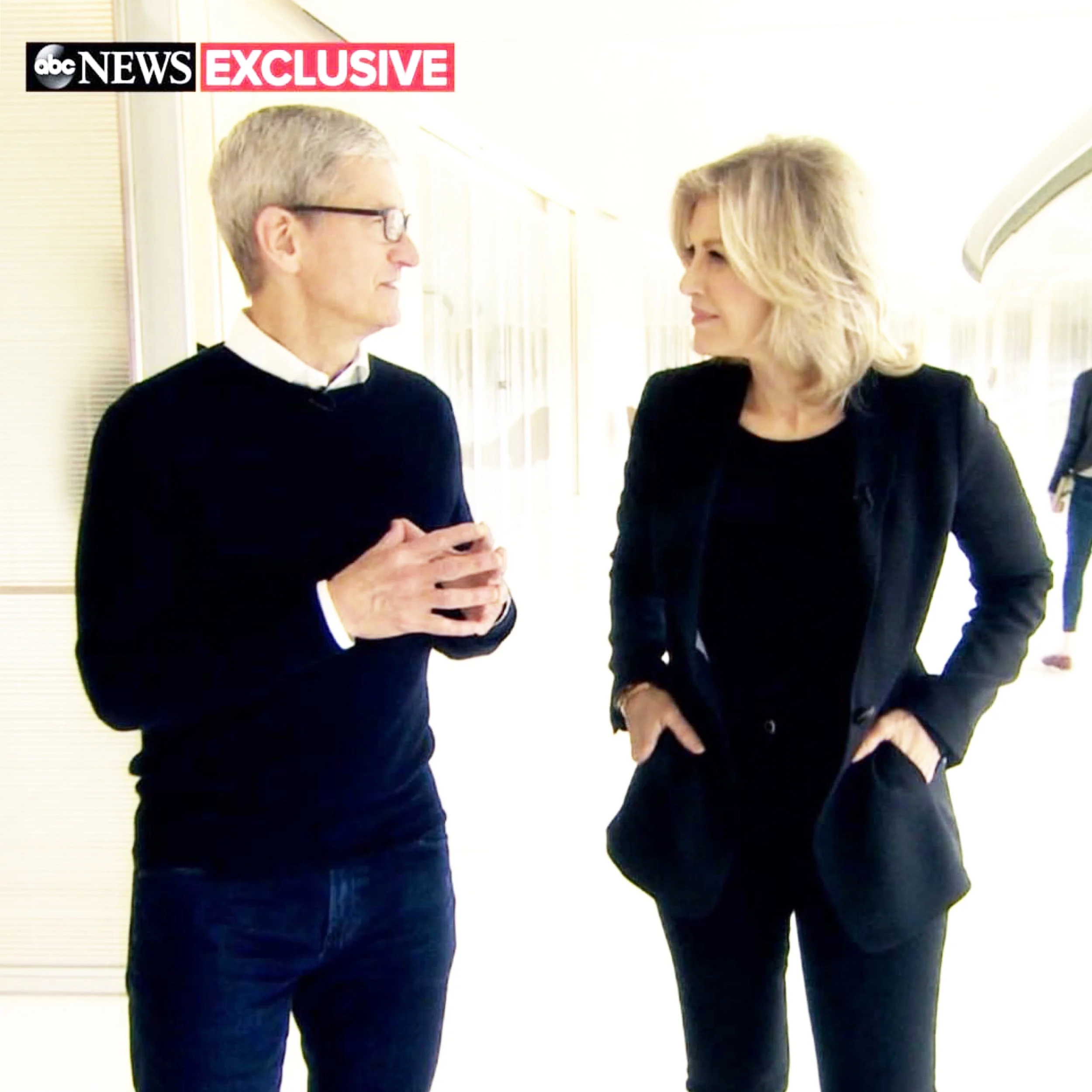 Tim Cook and Diane Sawyer @apple