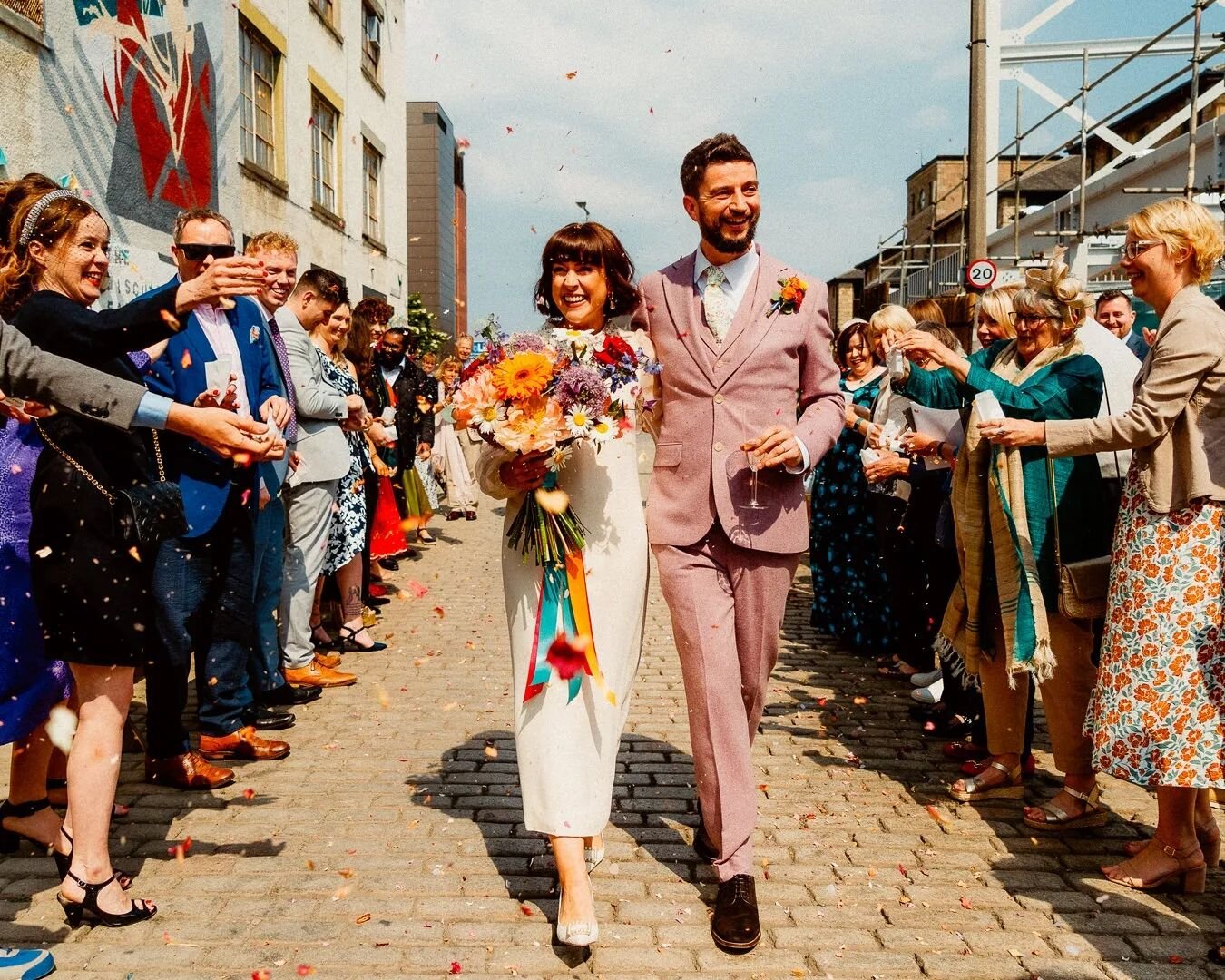 ⚡ BISCUITS &amp; BEER ⚡

WHAT. A. DAY!

Yesterday was truly EPIC! Full of colour, laughter, fun, smiles and lots of beer!

I couldn't help myself and post some Sneak Peeks from Kate &amp; Pat's big day at The Biscuit Factory in Edinburgh.  The whole 