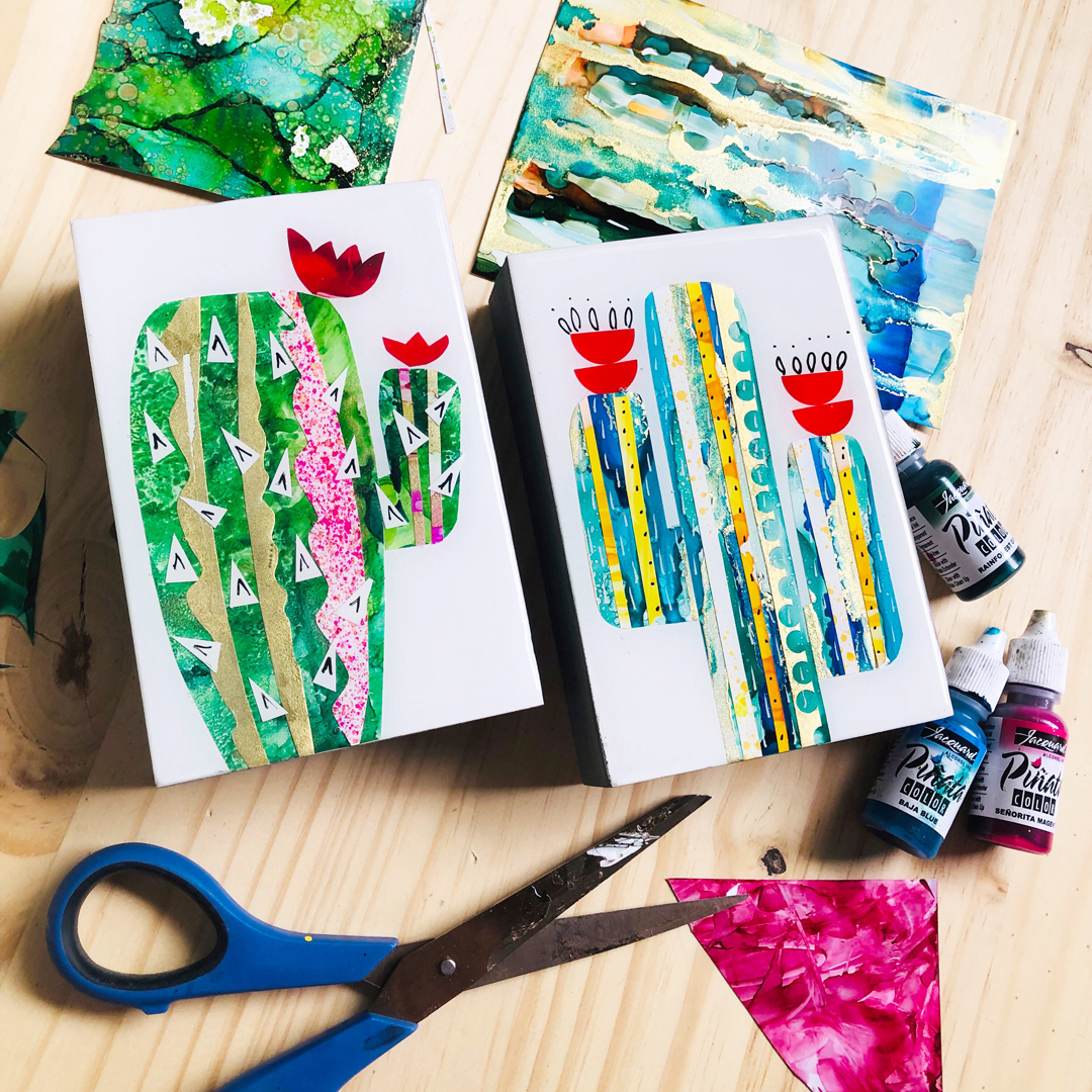 Alcohol Ink and Collage Workshop