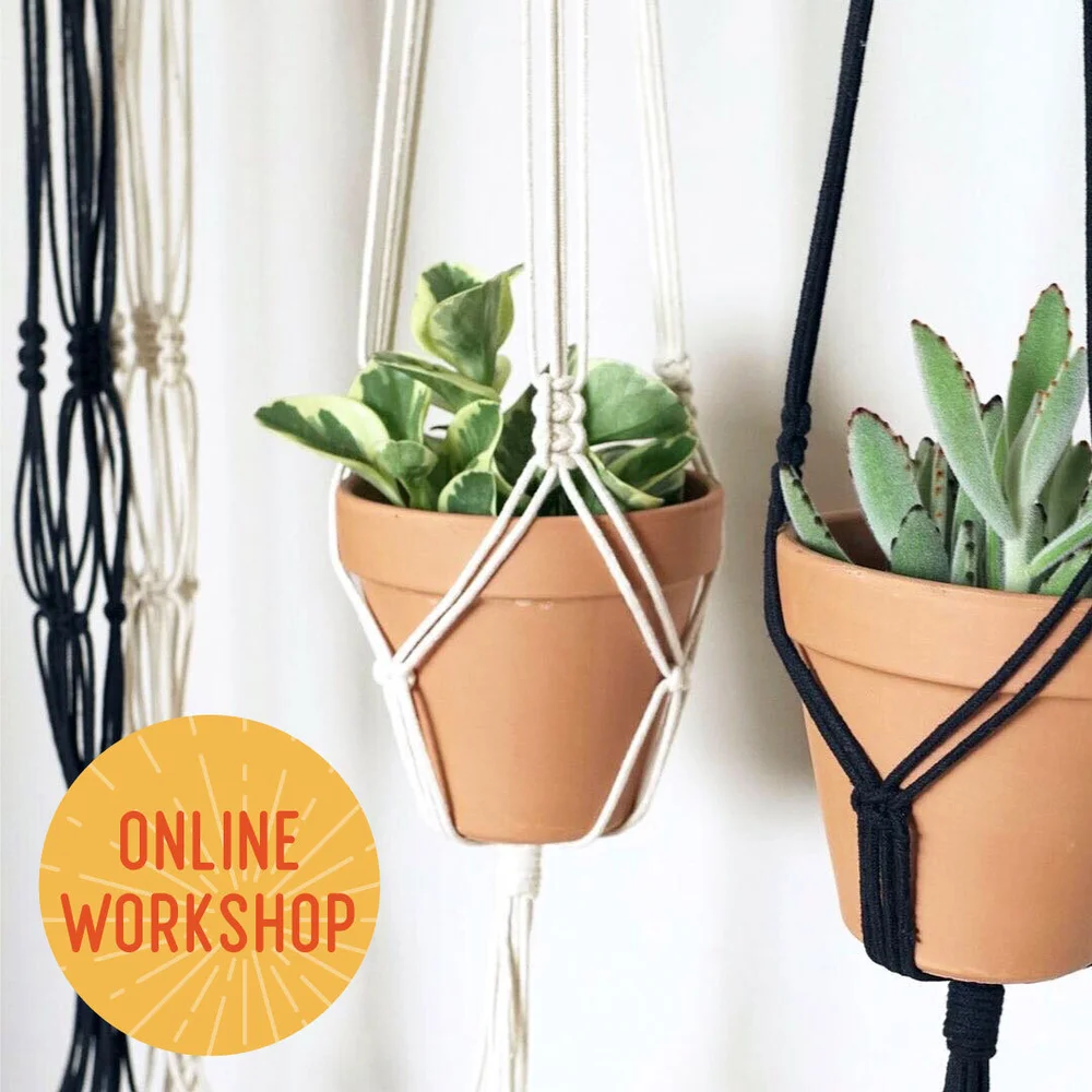 (Online) Macrame Plant Hanger  Sunshine Craft Co