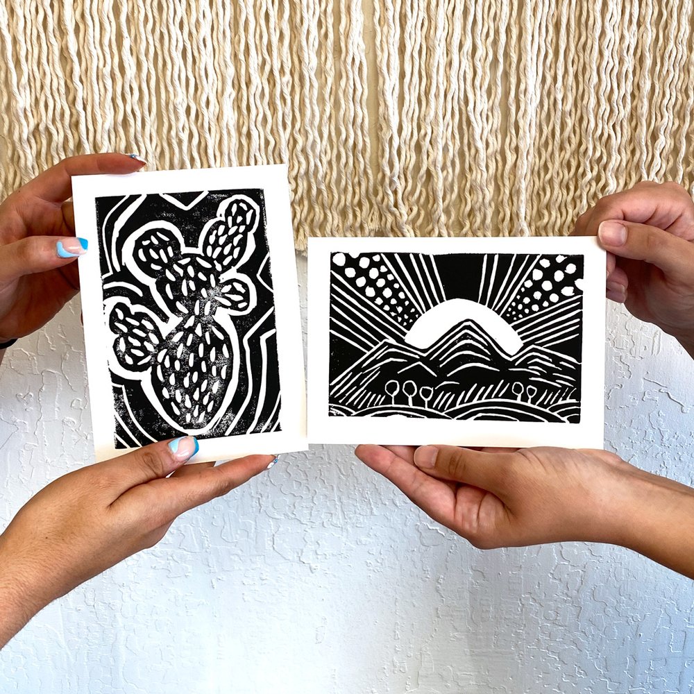 Intro to Printmaking Workshop in a Phoenix Craft Studio by Local Guest  Artist — Sunshine Craft Co