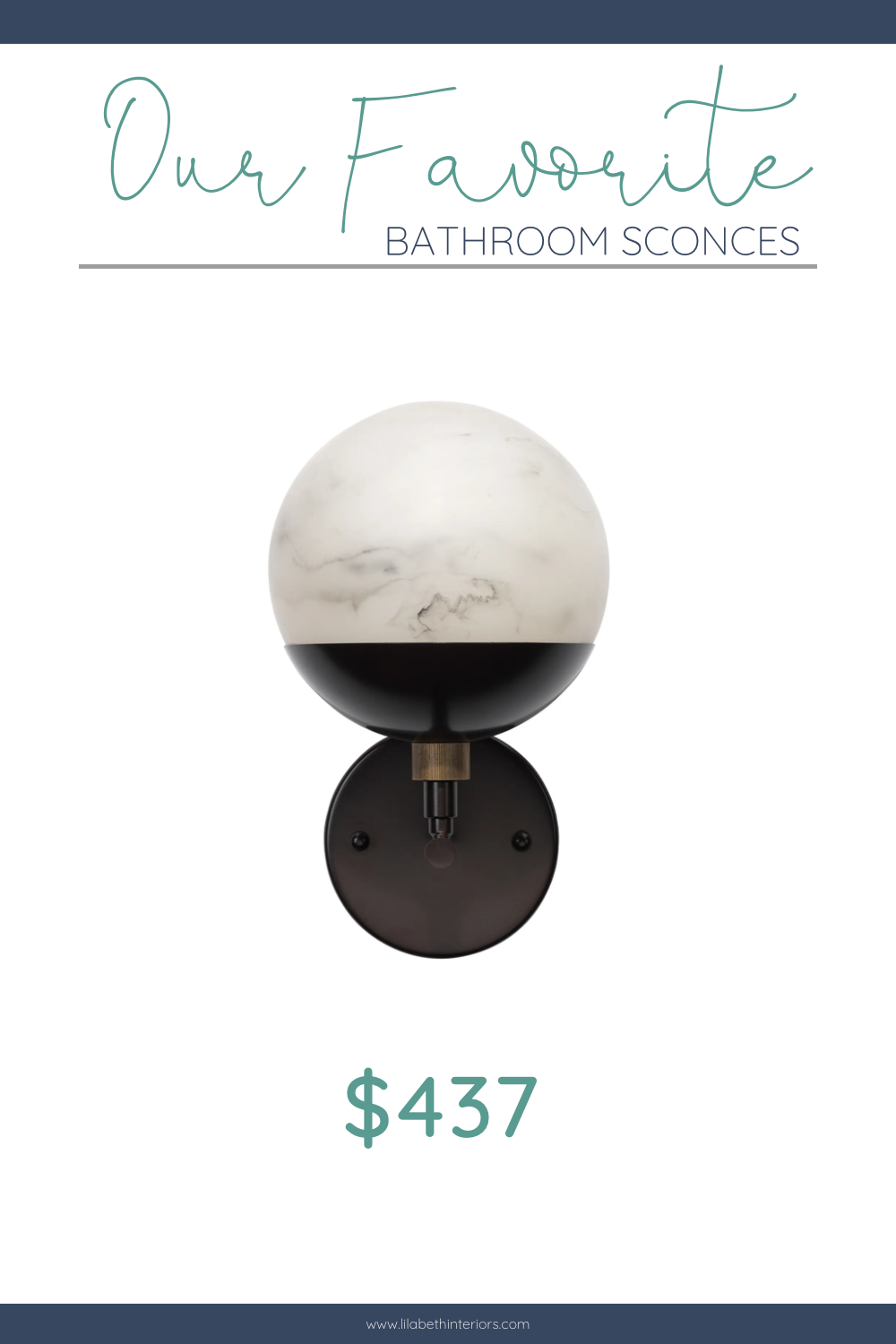 Our Top 5 Gorgeous Sconces for Creating a Jewel-Box Powder Room ...