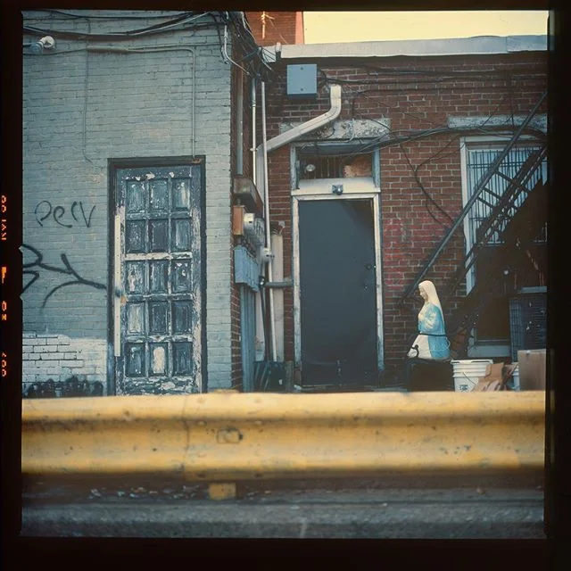 A few weeks ago I was digging around for something to eat in the deepest recesses of the fridge and I came across some old 120 #film and positive/slide. I have been sneaking off to shoot on weekends and lunch breaks and it is every bit as exciting an