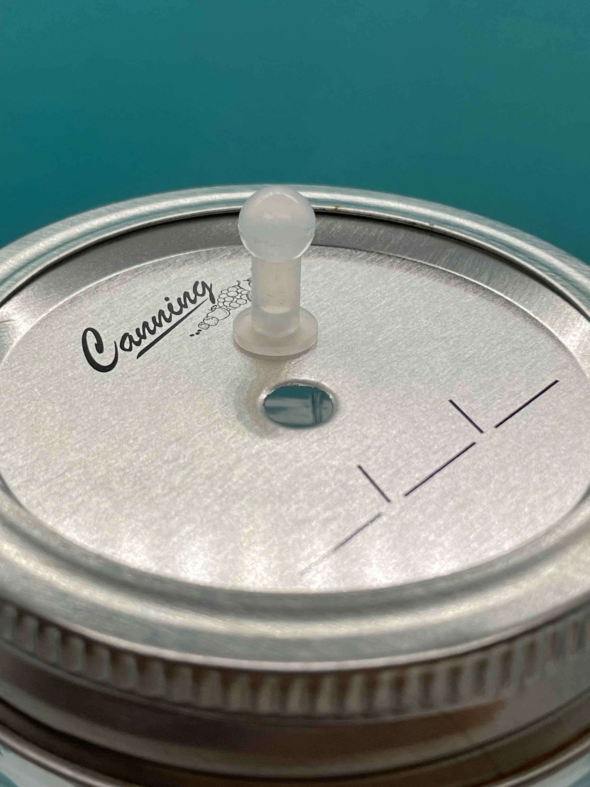 That Seals It! ball seal with mason jar lid with a hole
