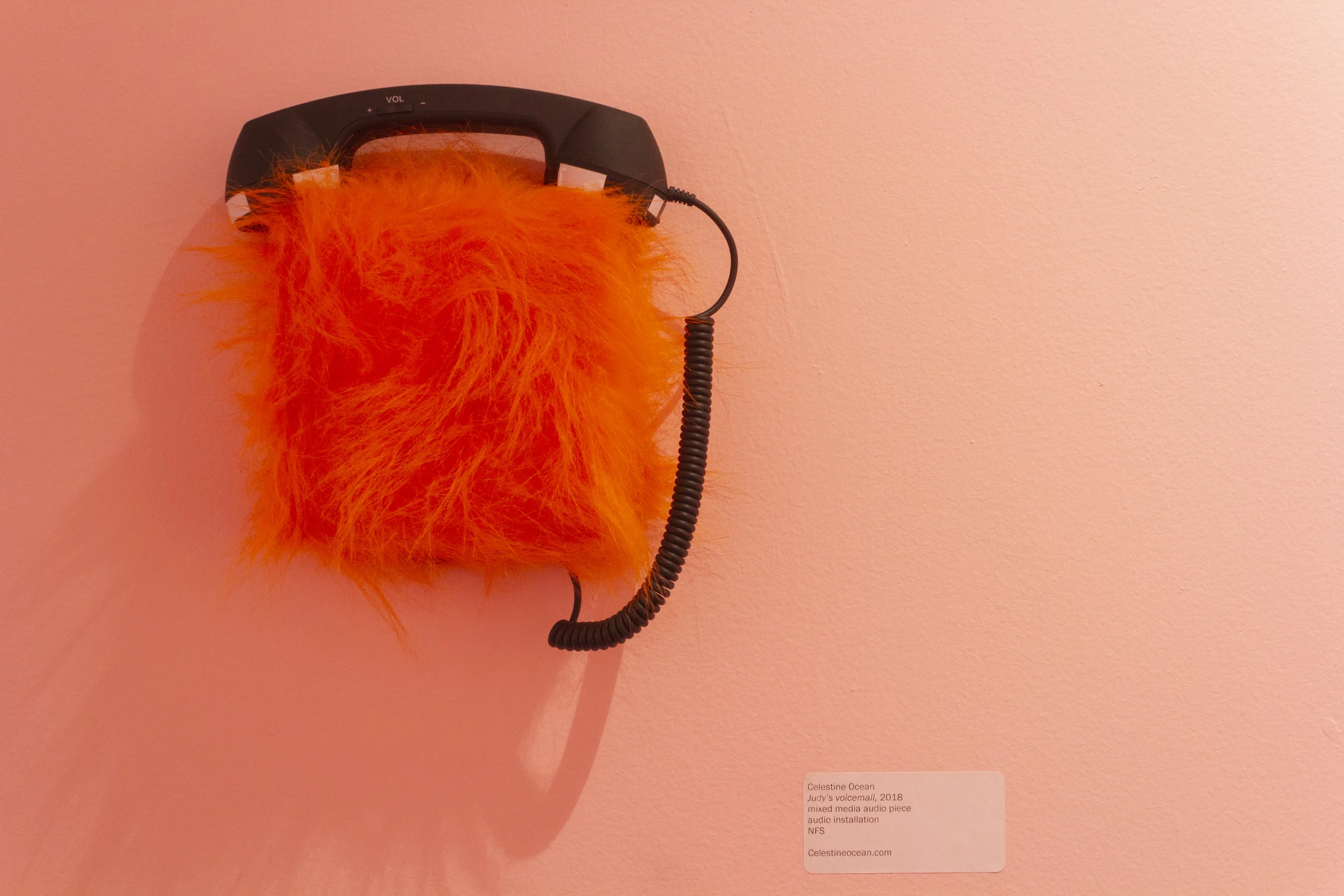 Judy’s voicemail box, 2019, interactive audio installation Exhibit documentation by Gabrielle Wellensiek part of the 2019 Bachelors of Fine Arts Thesis Exhibition at Cornish College of the Arts