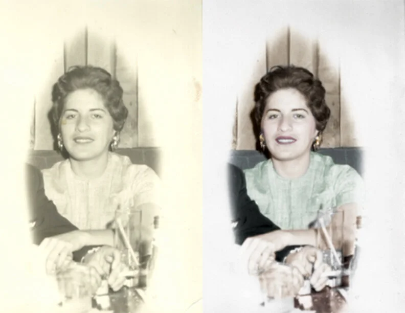 vintage photo touchup 