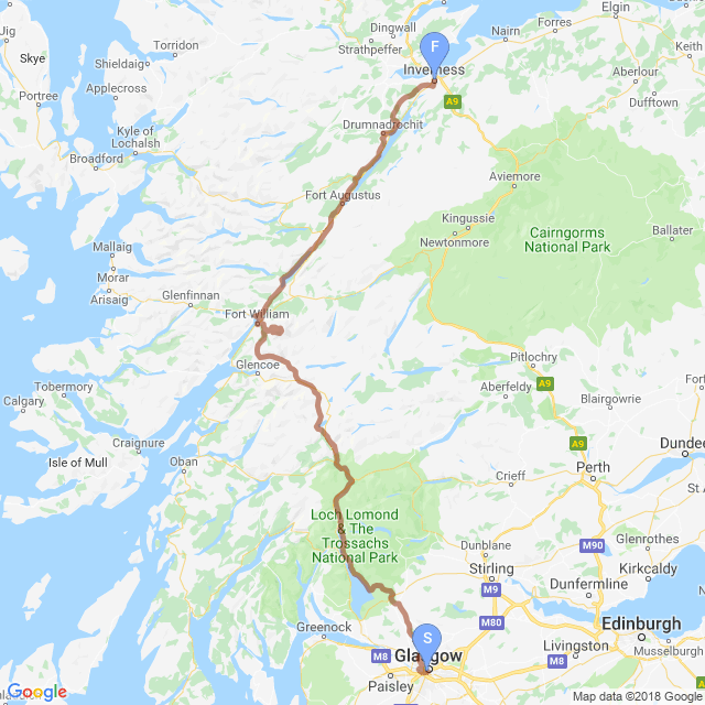 Here is a map of the trail