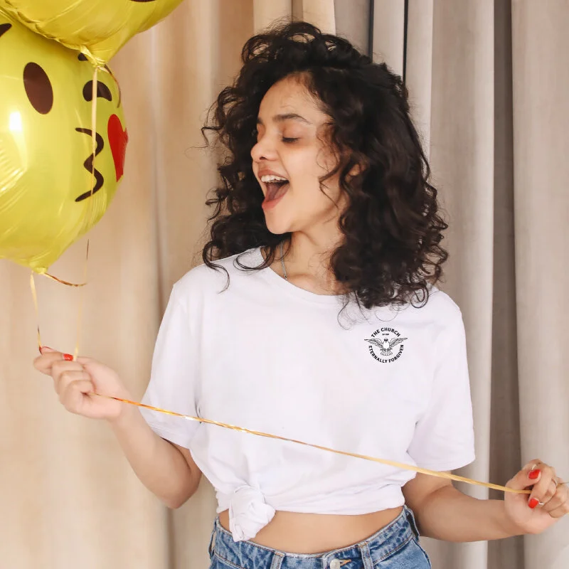 Embroidered Logo Shirt White