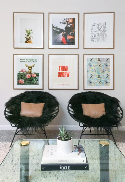 Chairs are from CB2 . Table has solid marble legs, and was a gift from my Godmother. It was another item I asked the designers to incorporate. 