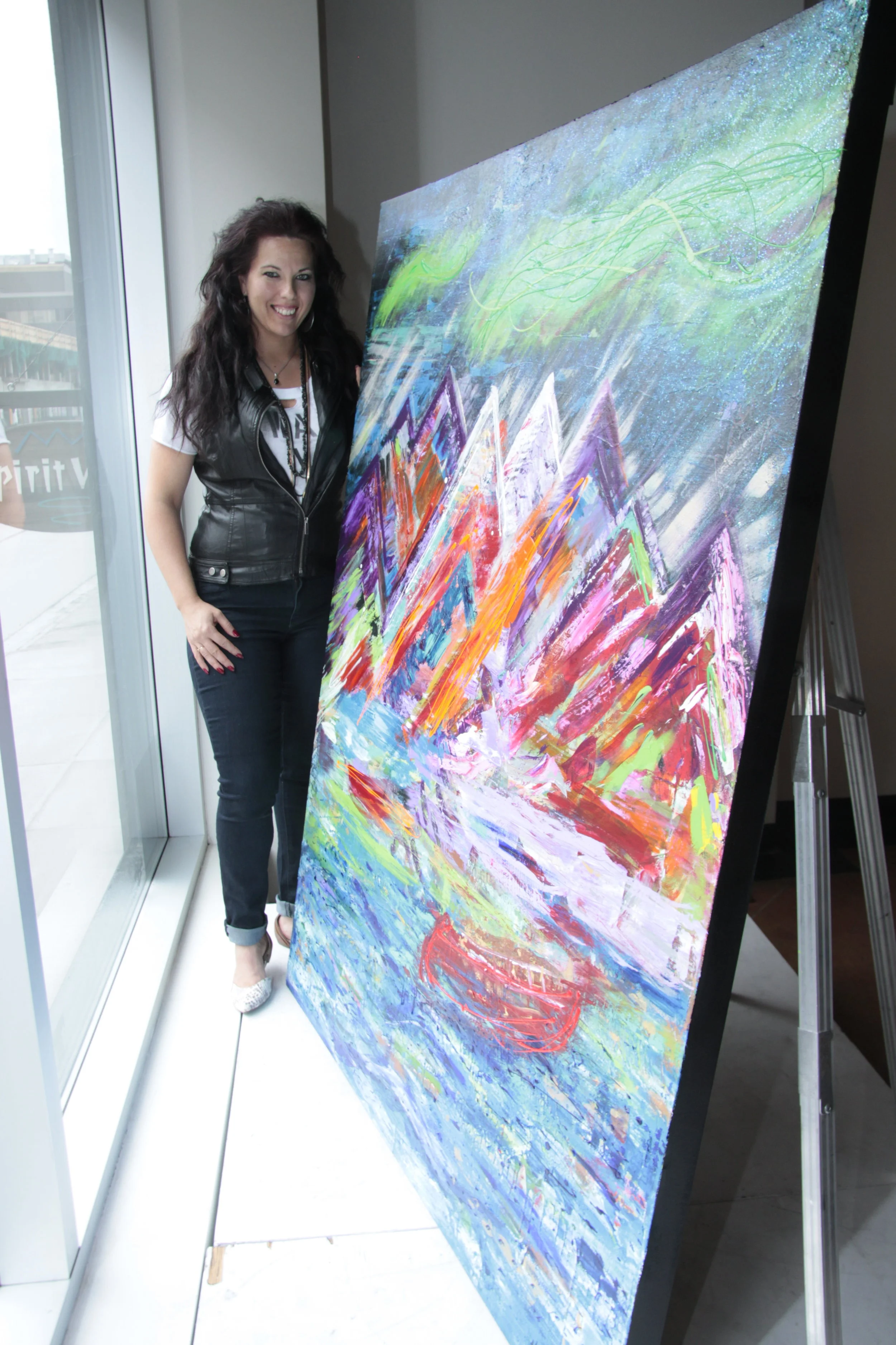 Nadine with Dancing Aurora